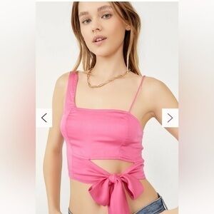Free People Mila Tie Crop Top, gently worn, excellent condition